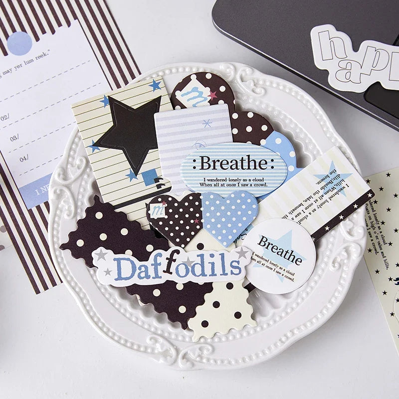 TIANZI Kraft Paper Card Tags – Scrapbooking & Journaling Set Scrapbooking Card Tags Qme