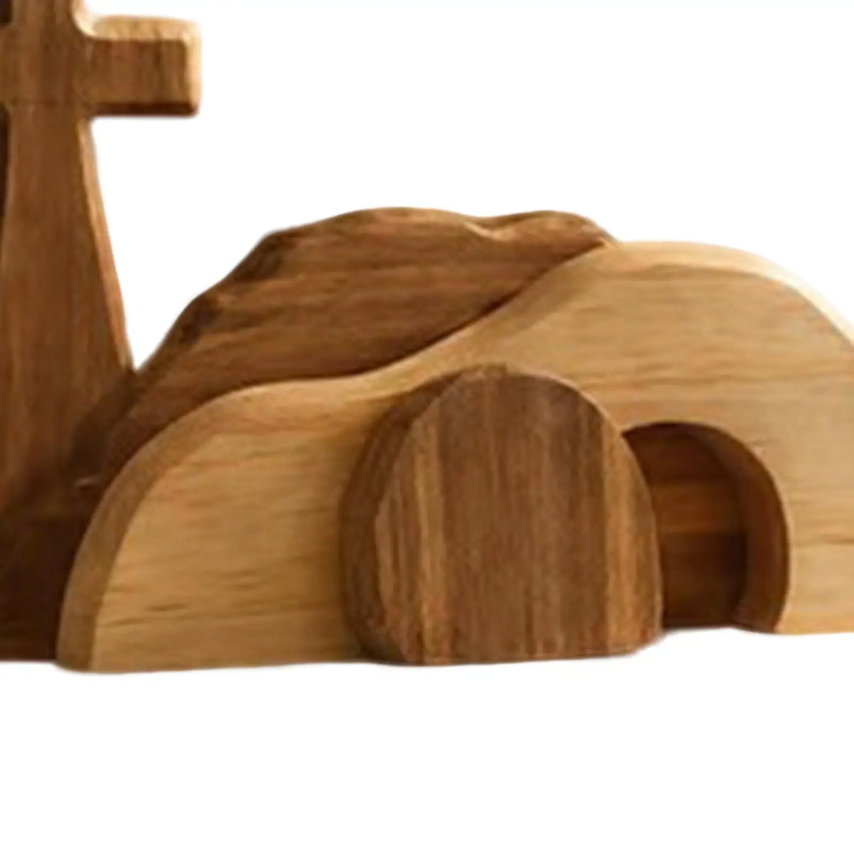 Wooden Empty Tomb Easter Tabletop Ornament – 9" Decor Easter Tabletop Decor Qme