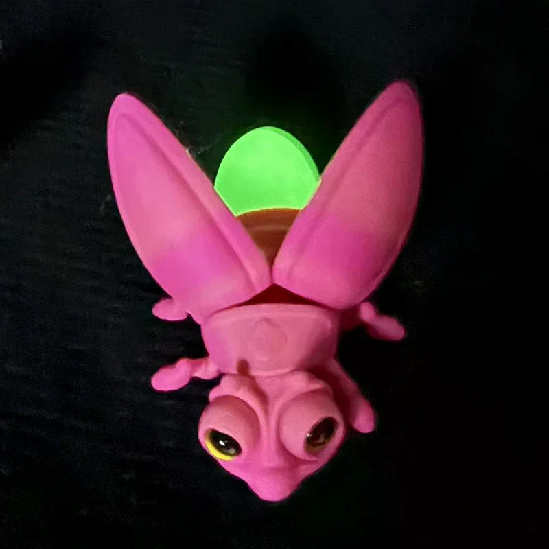 3D Luminous Firefly Figurine Refrigerator Magnets | Glowing Decor Decorative Figurine Magnet Qme