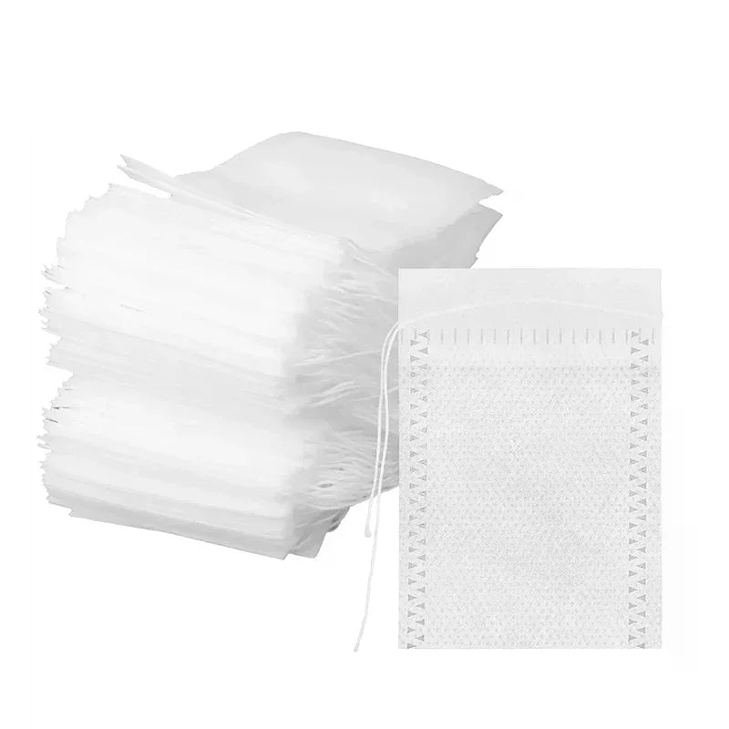 Disposable Non-Woven Drawstring Tea Bags – Coffee & Spice Filter Disposable Tea Filter Bags Qme