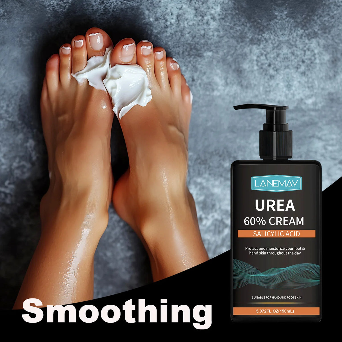 Urea 60% Cream with Salicylic Acid – Deep Hand & Foot Moisturizer Urea Foot Cream Qst