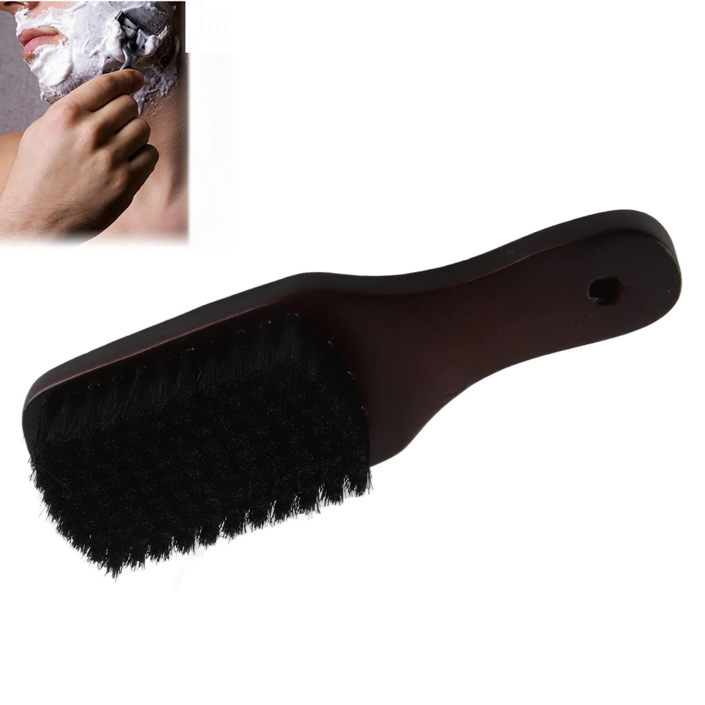 Men's Beard Brush – Wooden Handle & High-Elasticity Bristles Beard Grooming Brush Qme