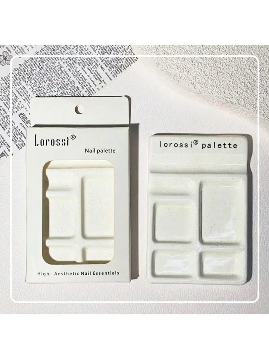 Ceramic Nail Art Palette & Pen Holder – Polish Mixing Dish Nail Art Palette Qme