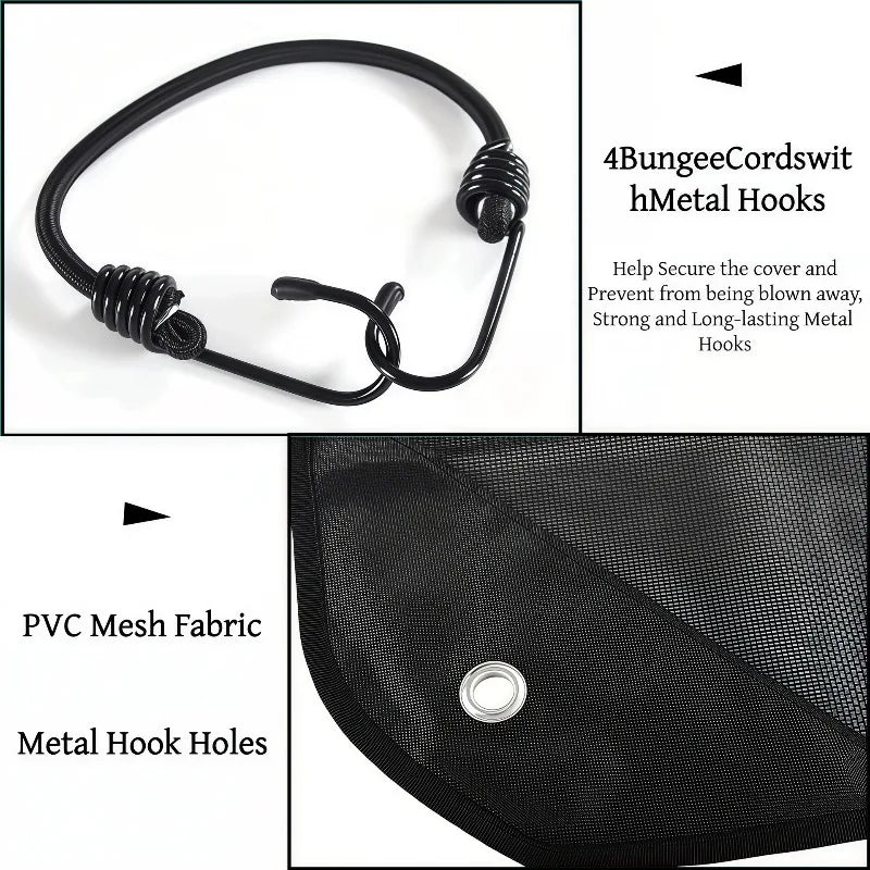 Universal Outdoor AC Cover – Windproof, Dustproof & Ventilated AC Unit Cover Qme