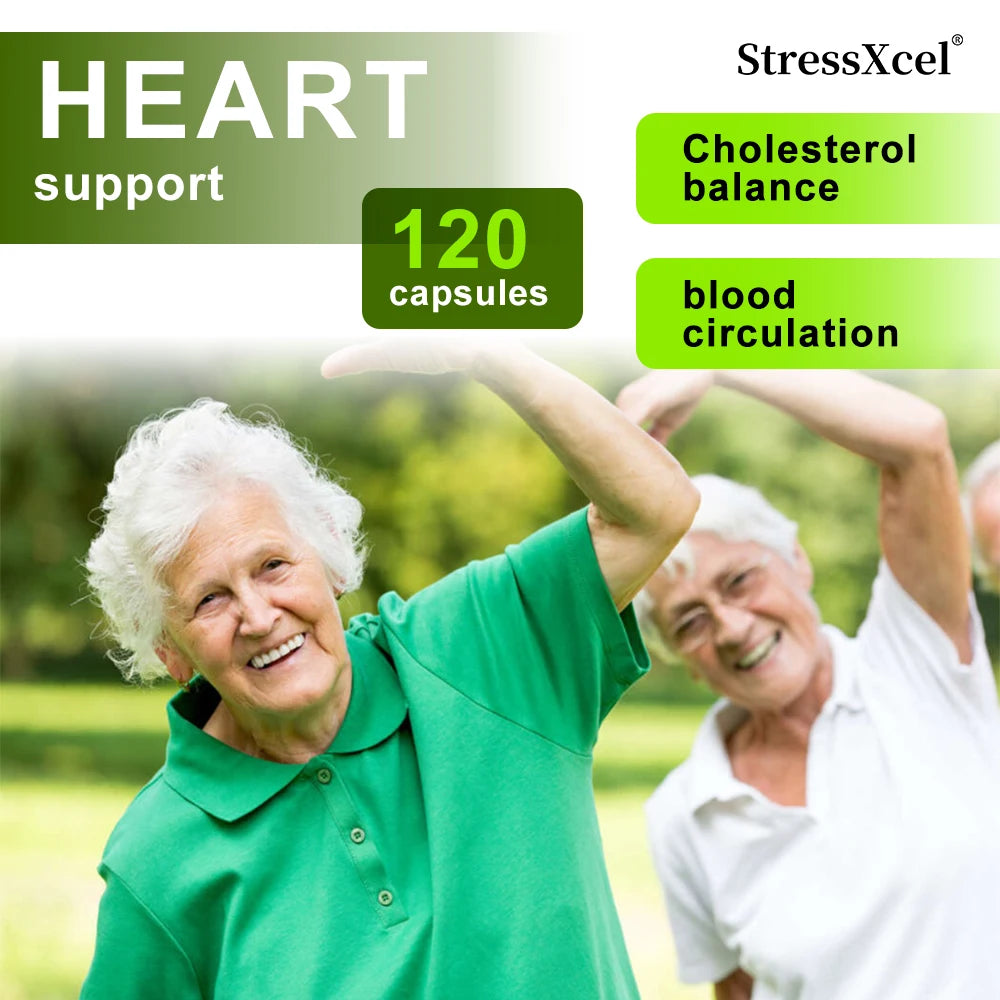 Hawthorn Hibiscus Garlic Cardiovascular Support Supplement Wellness Supplement Qst