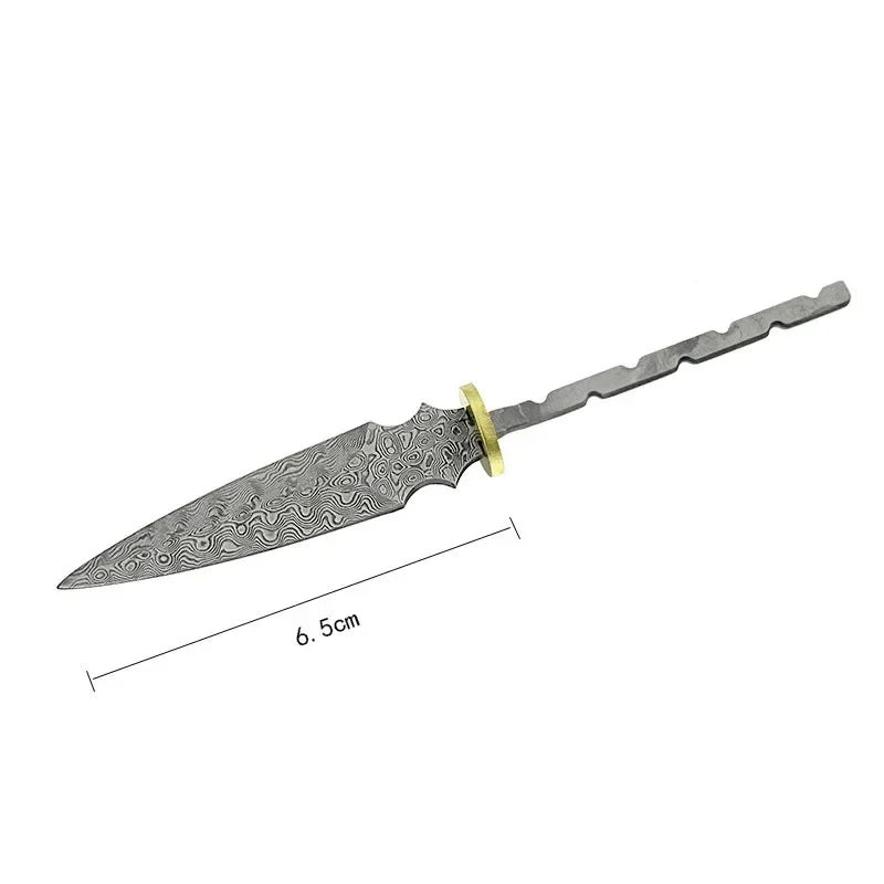 Damascus Steel Pu'er Tea Knife Blank Billet – DIY Blade Tea Knife Blade Blank Qst Knife