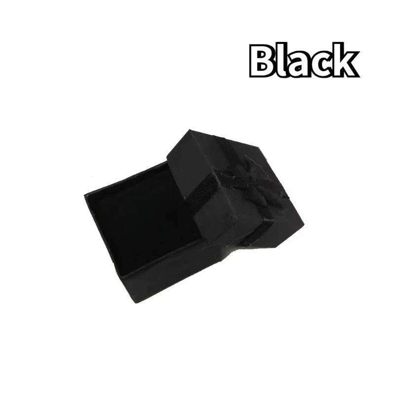 6-Pack Multicolor Jewelry Gift Boxes – Rings, Earrings & Necklaces Jewelry Gift Box Qme black 6PCS
