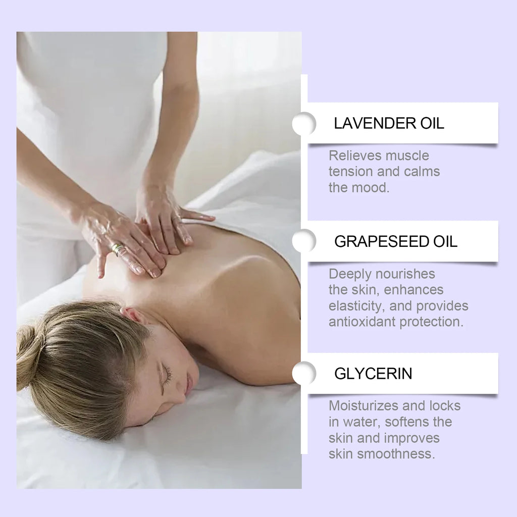 Natural Lavender Body Massage Oil – Calming Aromatherapy 100ml Body Massage Oil Qst