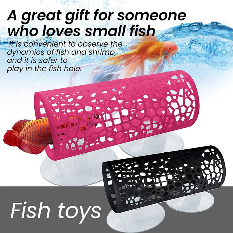 Shrimp Hiding Tube & Betta Rest Tunnel Fish Tank Decoration Aquarium Decoration Qst