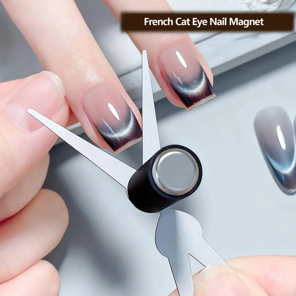 Double-Head Cat Eye Nail Art Magnet Rod | French & V-Shape Nail Art Magnet Tool Qme