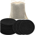 10 Reusable Makeup Remover Pads – Washable Cotton Rounds Makeup Remover Pads Qme black