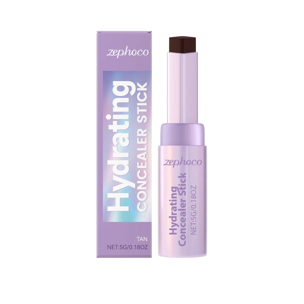 Zephoco Contour & Concealer Stick – Lightweight Long-Wearing Contour Concealer Stick Qst Cocoa Shade
