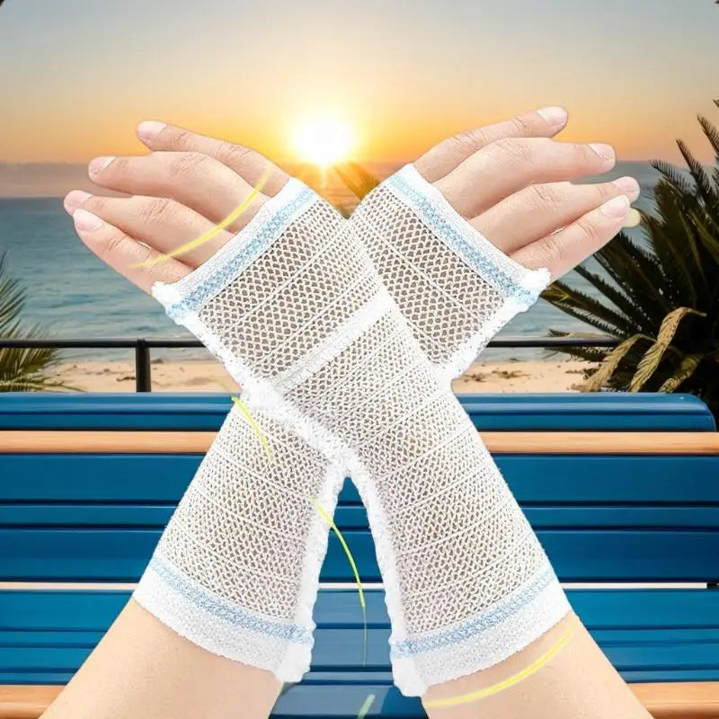 Breathable Mesh PICC Line Sleeve – Elastic Arm Tube Protector PICC Line Sleeve Qme
