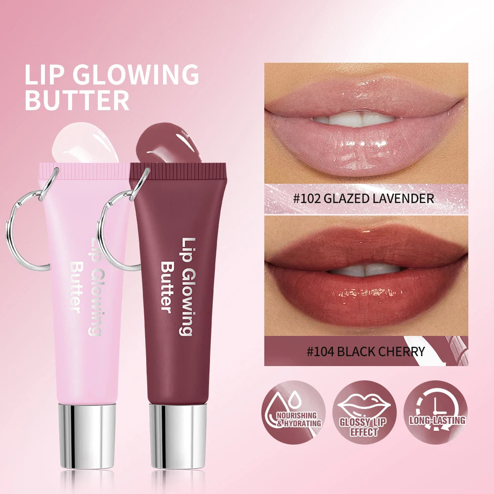 Lakerain Lip Glowing Butter – Moisturizing Colored Lip Gloss Colored Lip Gloss Qst
