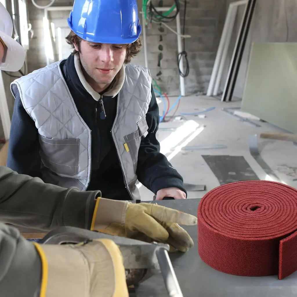 Chestnut Red Scouring Pad Roll 28 Ft | Paint & Surface Prep Abrasive Scouring Pad Roll Qme