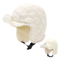 Winter Trapper Aviator Earflap Hat – Waterproof Unisex Winter Earflap Hat Qme Beige