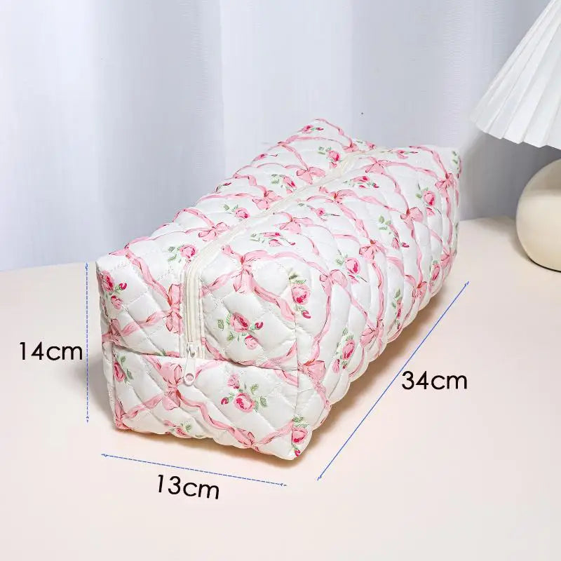 Padded Cosmetic Bag Large Capacity Hair Dryer Storage Pouch Cosmetic Storage Bag Qme