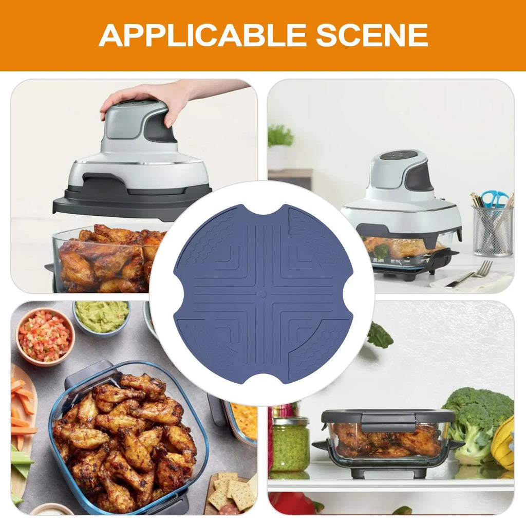 Silicone Air Fryer Mat Heat Resistant Trivet Pad | Reusable Silicone Trivet Mat Qme