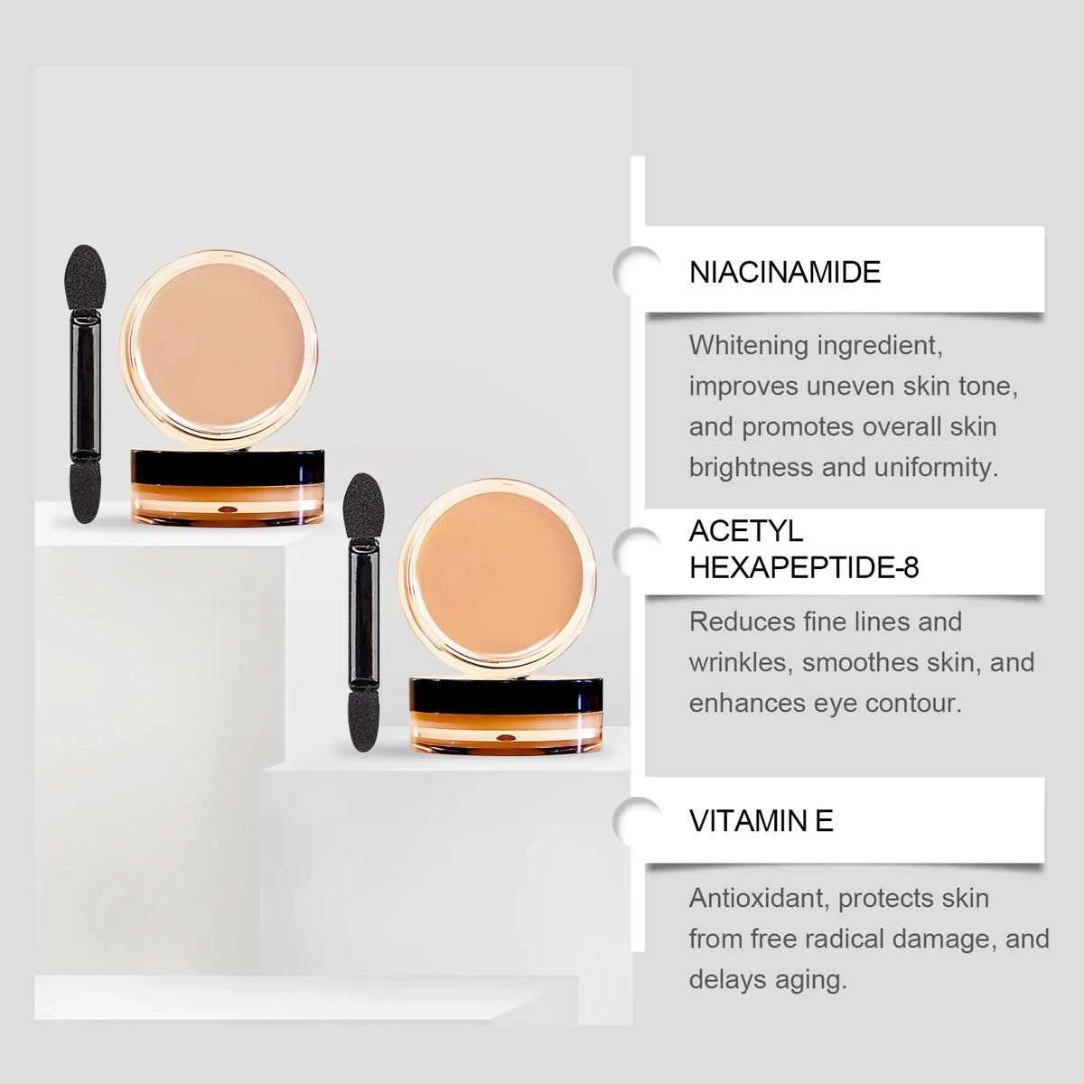 Qme Eye Concealer – Moisturizing, Blemish-Covering Makeup Eye Concealer Qme