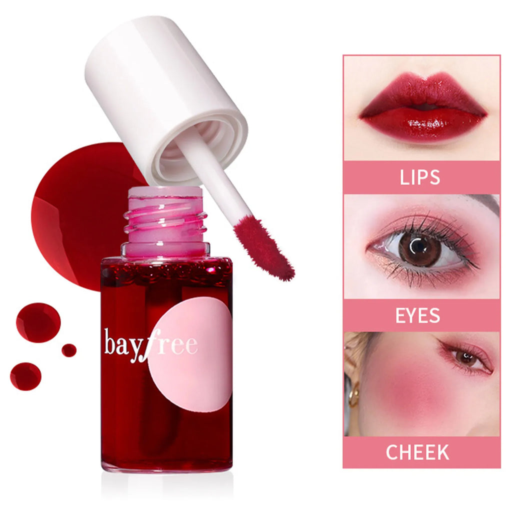 Silky Liquid Lip Stain Tint – Multi-Use Lips, Eyes & Cheeks Liquid Lip Stain Qme