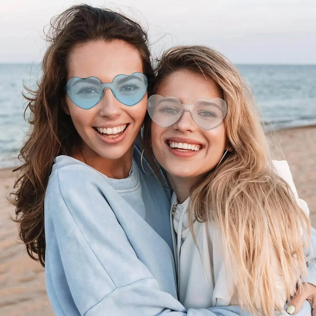 Heart Sunglasses – Wedding Bachelorette & Bridesmaid Party Props Novelty Sunglasses Qme