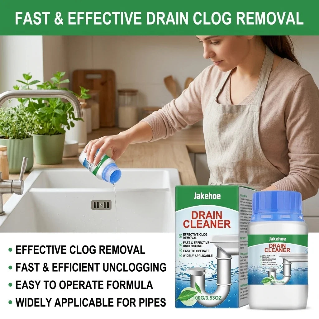 Drain Cleaning Powder – Dissolves Grease & Clears Blockages Drain Cleaning Powder Qme