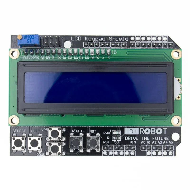 LCD Keypad Shield LCD1602 Blue Screen Module for Arduino LCD Display Module Qme