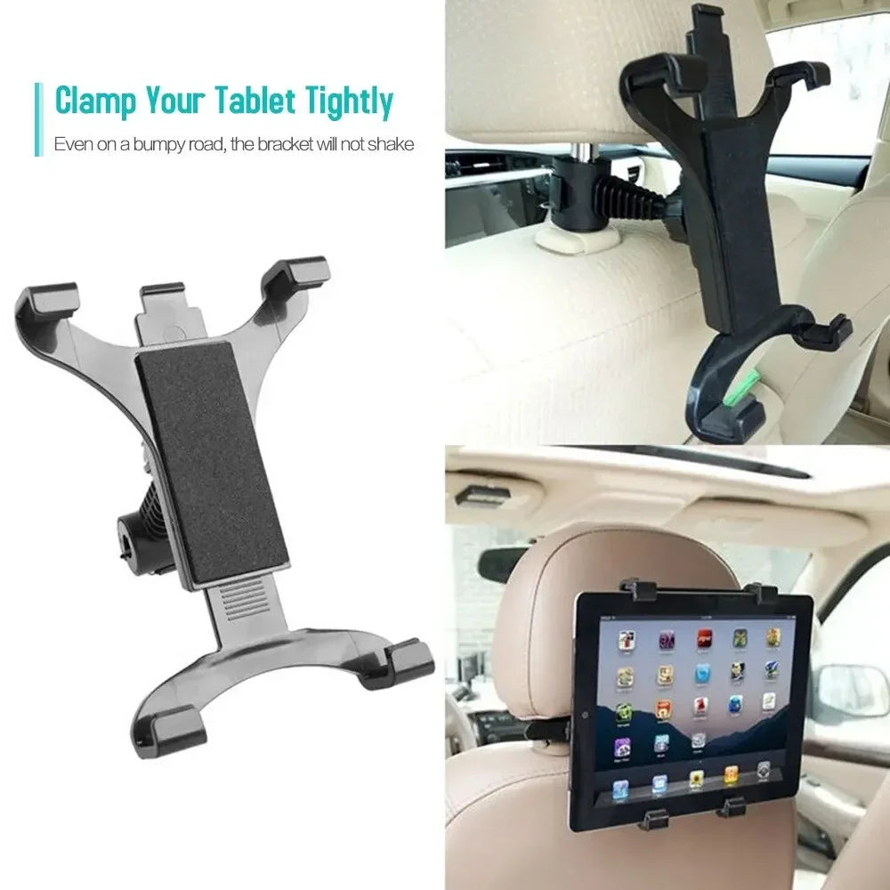 Universal Car Headrest Tablet Mount 360° Holder 7–12" | Qme Car Tablet Mount Qme