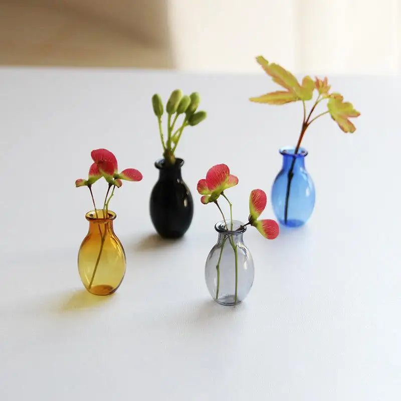 Mini Glass Vase Fridge Magnet | Flower Arrangement Decor Decorative Magnet Vase Qme