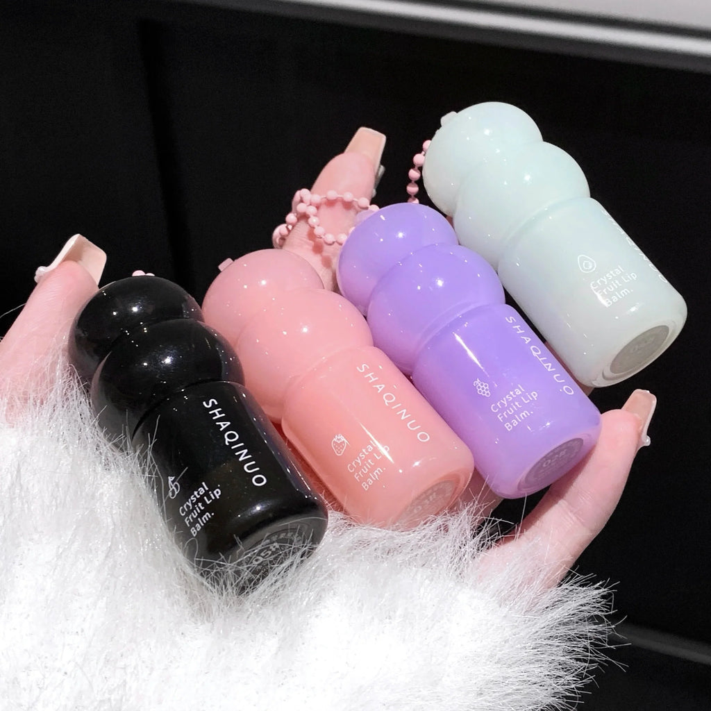Fruit Lip Balm Pendant Necklace – Tinted Moisturizing Lip Care Lip Balm Pendant Qme