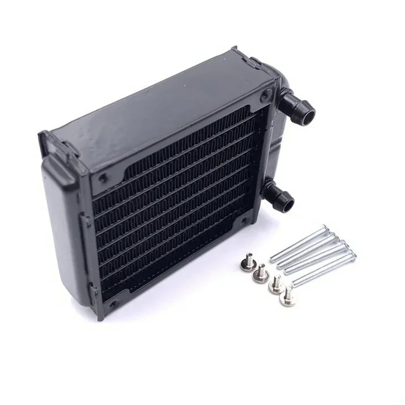 CPU Water Cooling Radiator Drain Fitting 80mm Aluminium PC Cooling Fitting Qme
