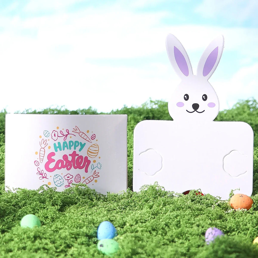5-Piece Easter Bunny Greeting Cards – Colorful Holiday Party Set Easter Greeting Cards Qme