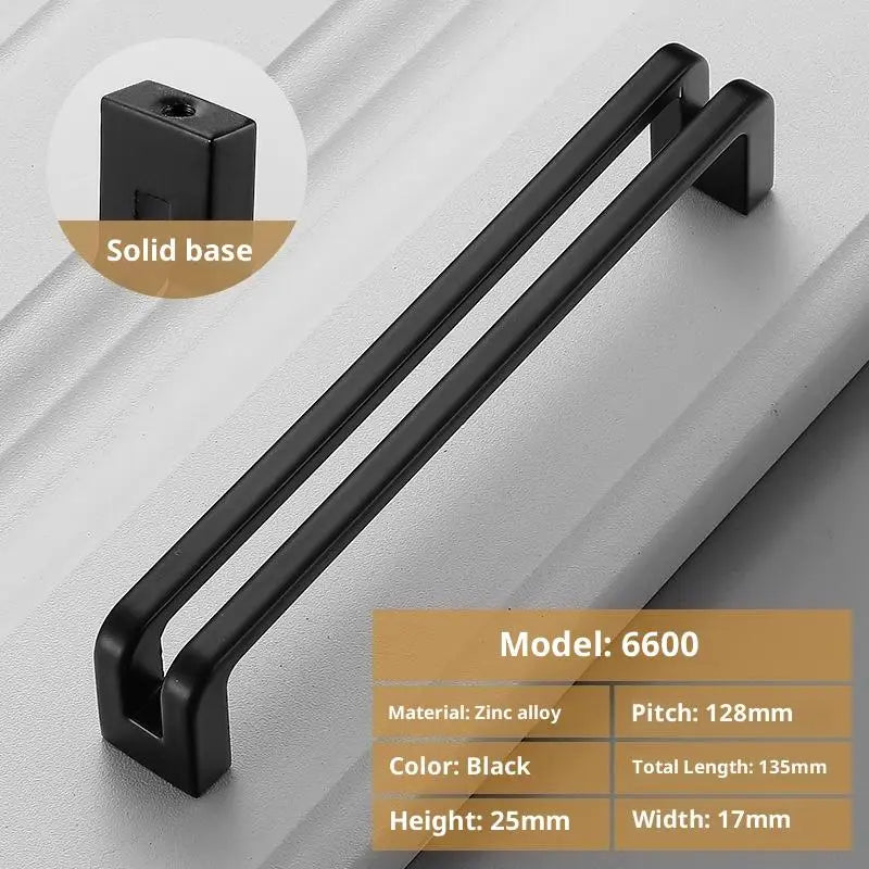 Nordic Cabinet Pulls – Gray Black Brushed Zinc Alloy Handles Cabinet Pulls Qme A2