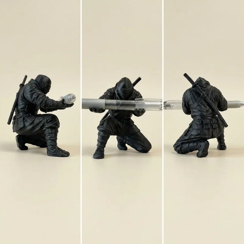 3D Printed Ninja Pen Holder – Fun Desktop Organizer & Decor Desktop Pen Holder Qme