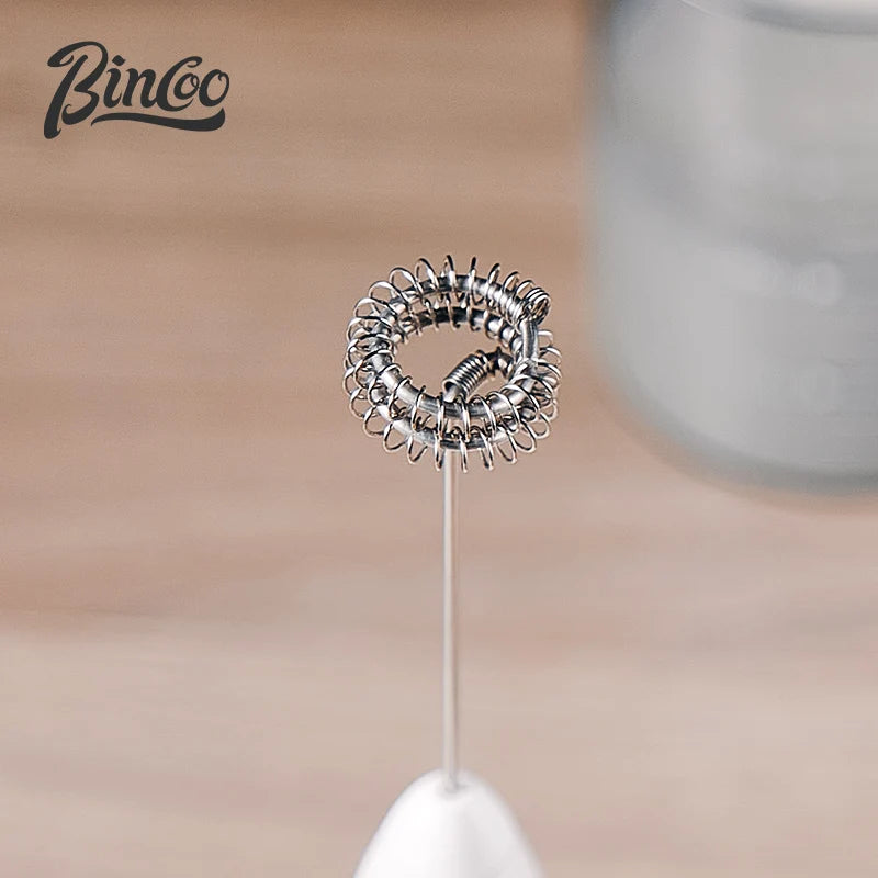 BINCOO Handheld Electric Milk Frother – USB Rechargeable Whisk Milk Frother Qst