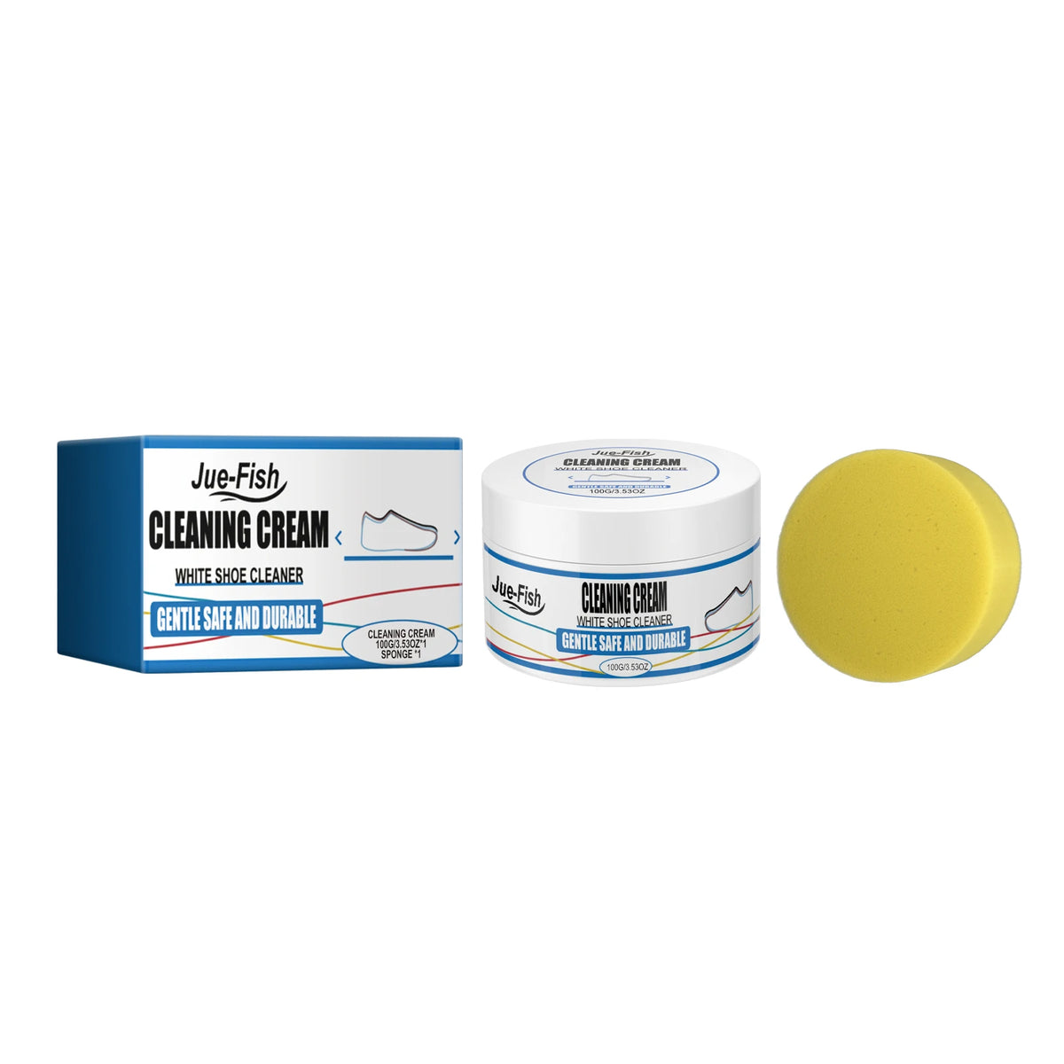 Sneaker Cleaning Cream – Stain Removal & Yellow Edge Brightener Shoe Cleaning Cream Qst 100g