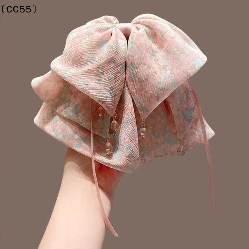 Women's Large Bow Hair Claw Clip – Multi-Layer Bowknot Hair Claw Clip Qst