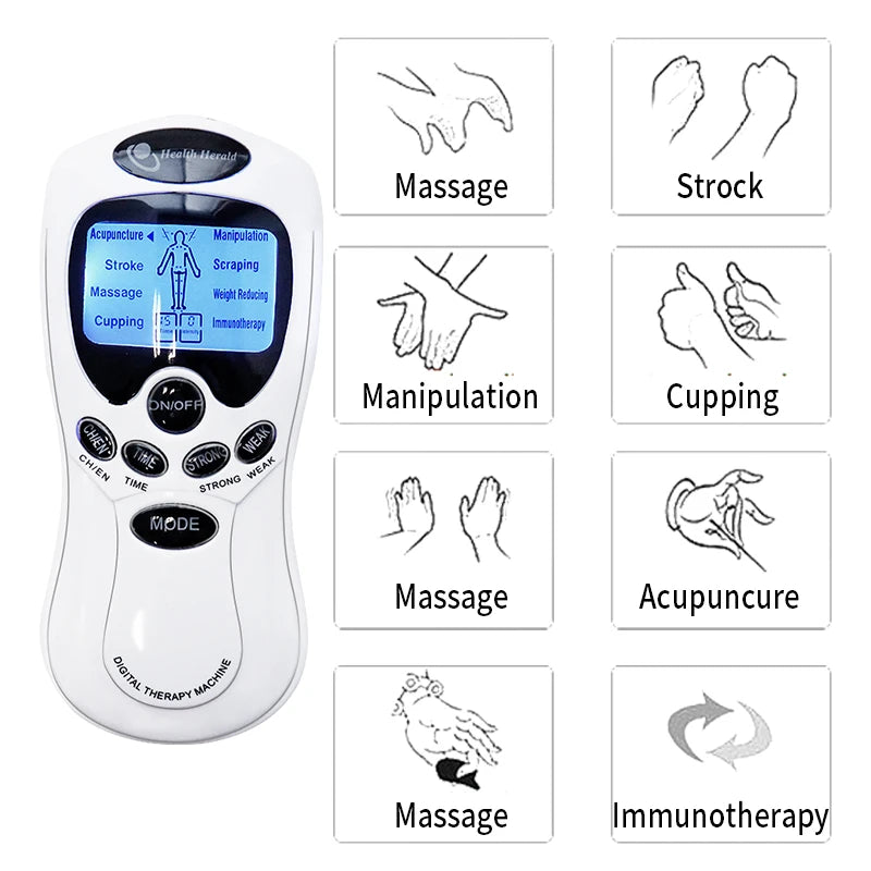 SANPKON TENS EMS Dual Output Pulse Massager – Full Body Pulse Massager Qst