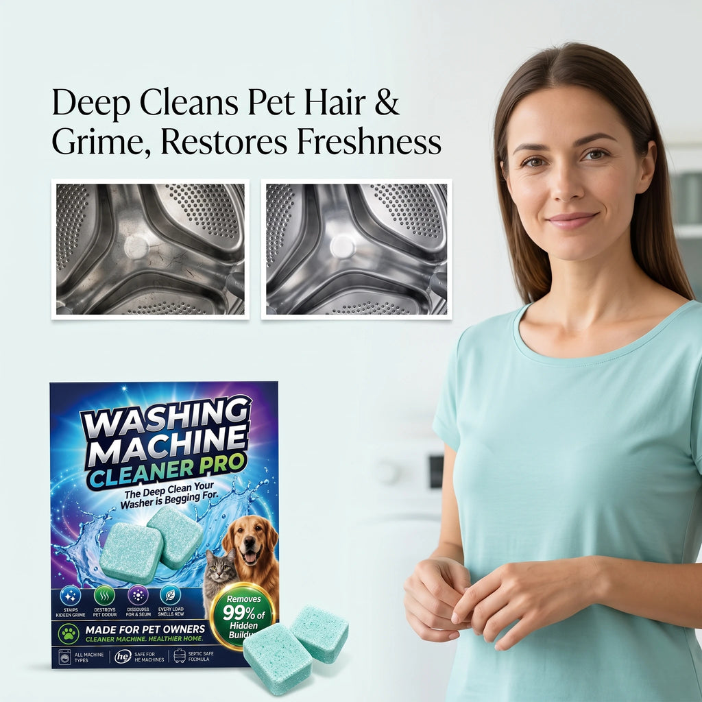 12-Pack Washing Machine Cleaner Tablets – Anti-Mildew Appliance Cleaner Tablets Qst
