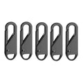 Universal Metal Zipper Puller Repair Kit – DIY Slider 10 Pcs Zipper Repair Kit Qme Gun color 5PCS
