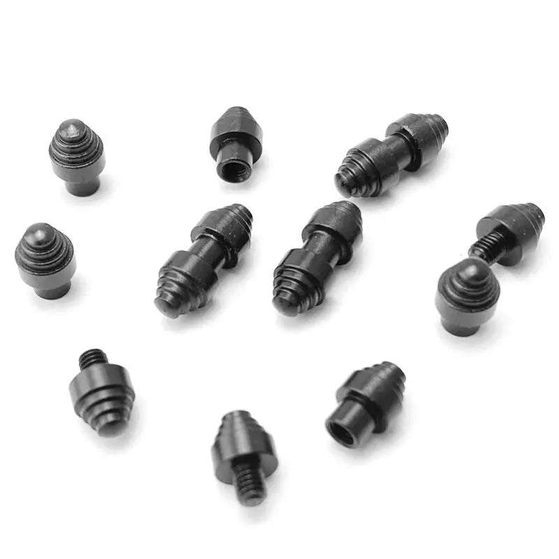 Folding Knife Thumb Stud & Axis Screw – 416 Stainless Steel DIY Knife Hardware Set Qst black 2pcs