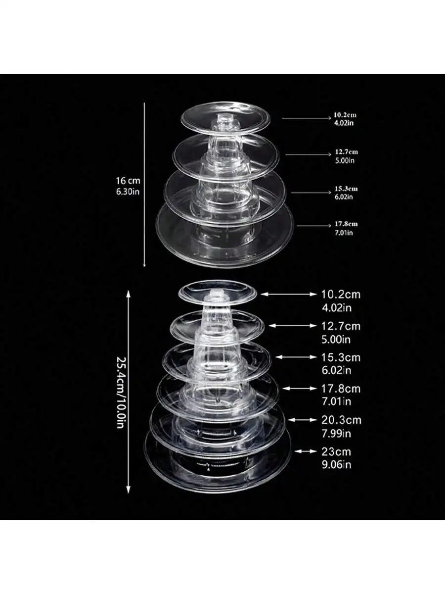 4–6 Layer Macaron Pastry Display Rack | Tiered Dessert Stand Tiered Dessert Stand Qme