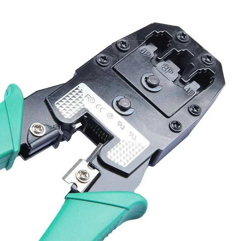 Network Cable Crimping Stripping Pliers & Tester – RJ45 RJ11 Cable Crimping Tool Qme