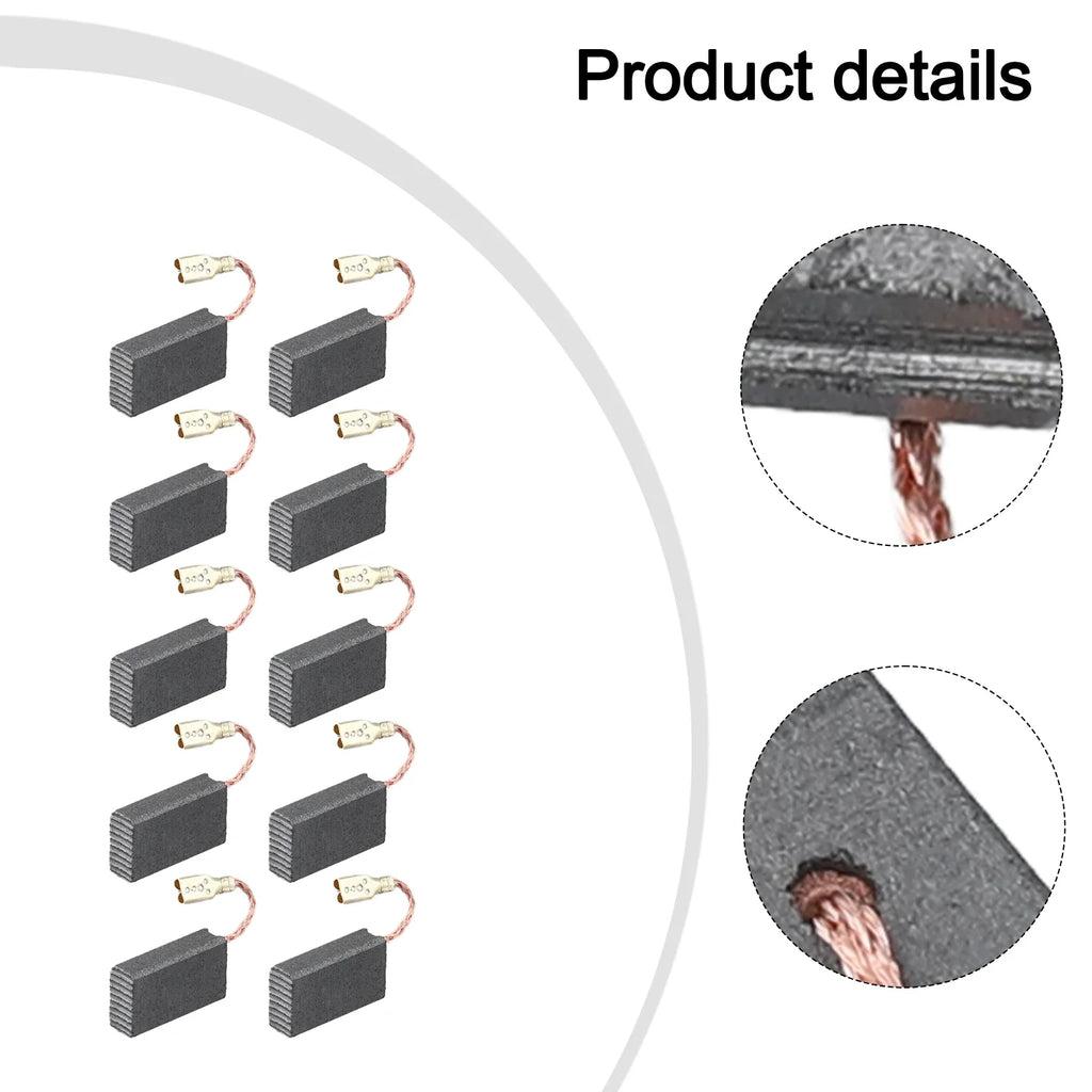 Carbon Brushes for Bosch GWS 1000 1100 1400 – 10-Pack Power Tool Carbon Brushes Qme