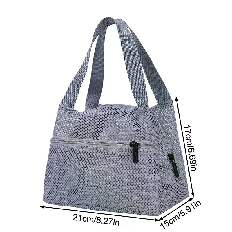 Mesh Travel Toiletry Bag – Large Capacity Organizer Pouch Travel Toiletry Bag Qme