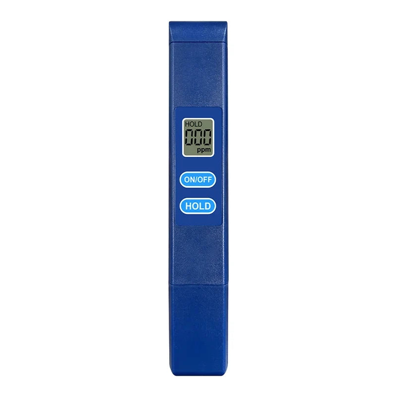Portable TDS Water Tester Pen | LCD | Alloy Probe | 0–999ppm TDS Water Tester Qme Blue