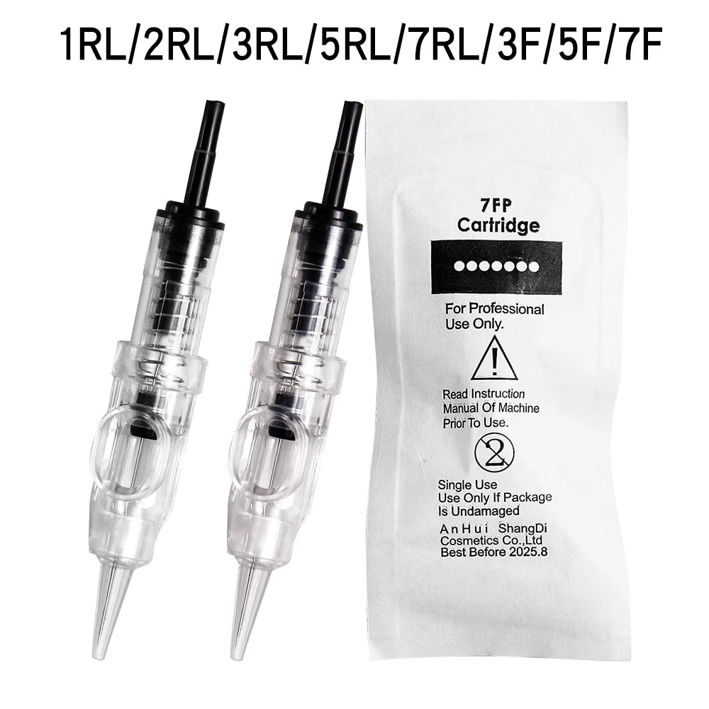 Raiuleko Disposable Cartridge Tattoo Needles 1RL–7RL PMU Pen Tattoo Needle Cartridges Qst