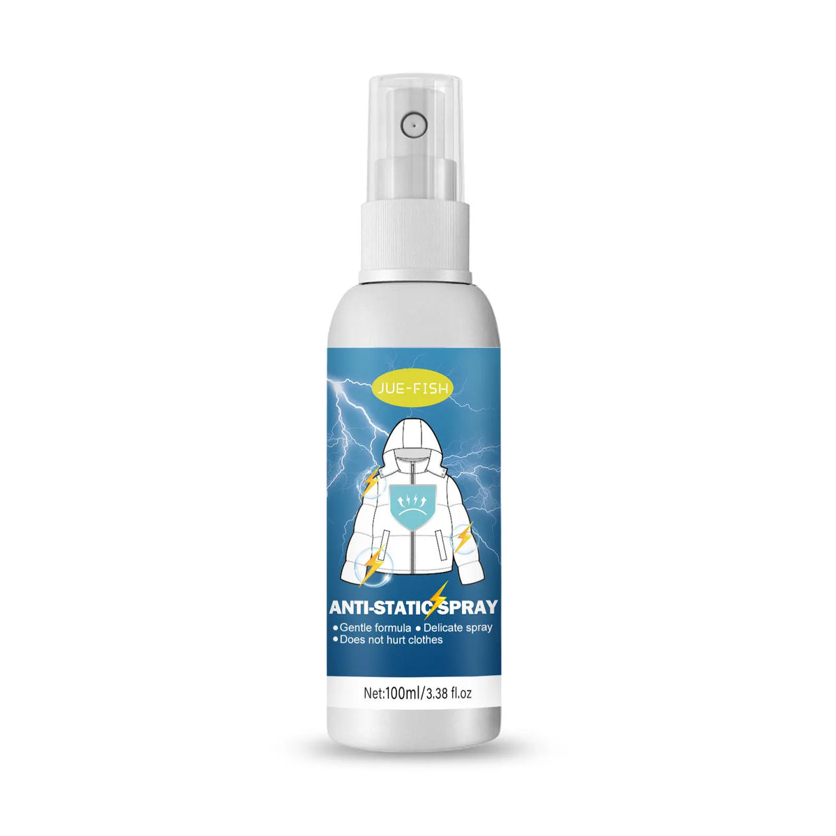 Jue Fish Anti-Static Spray 100ml – Clothes, Hair & Home Anti-Static Spray Qst 100ml