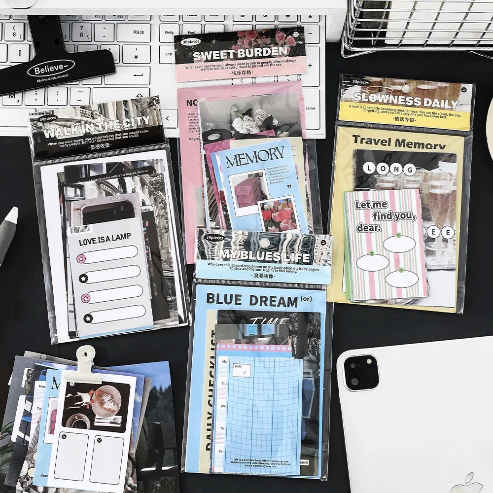 Daily Fragments Junk Journal Paper | DIY Scrapbooking Collage Craft Paper Sheets Qme