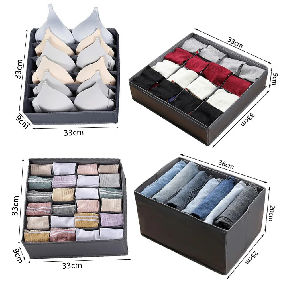 Drawer Organizer for Socks, Underwear, Bras & Ties Drawer Organizer Qme